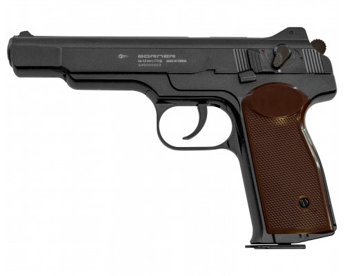 Пневматический пистолет Borner APS-M Black, кал. 4,5 мм (Стечкина)