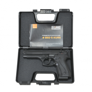 Сигнальный пистолет B92-S KURS (Beretta) кал. 5,5 мм под 10ТК, черный матовый Сигнальный пистолет B92-S KURS (Beretta) кал. 5,5 мм под 10ТК, черный матовый