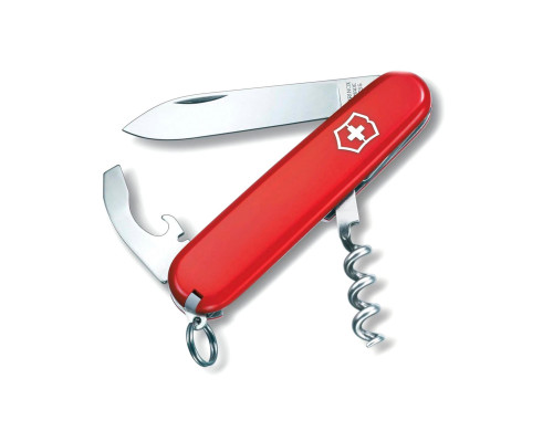 Нож перочинный Victorinox Waiter, 84 мм, 9 функций, рукоять пластик, красный