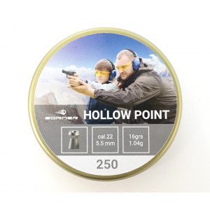 Пули Borner Hollow Point 5,5 мм, 1,04 грамм, 250 штук