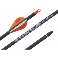 Стрела лучная карбоновая Centershot Radical 400, Blazer 2" Стрела лучная карбоновая Centershot Radical 400, Blazer 2"